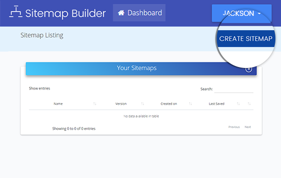 Dashboard Screenshot